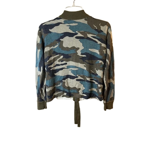 J.Crew J3879 Camouflage Zip Ribbed Womens Jacket Size XXS - Picture 8 of 11